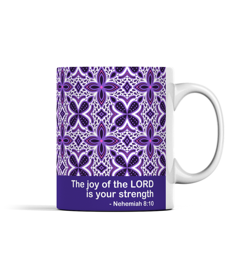 Riverside Women Light Pattern Joy of the Lord Mug - Image 2